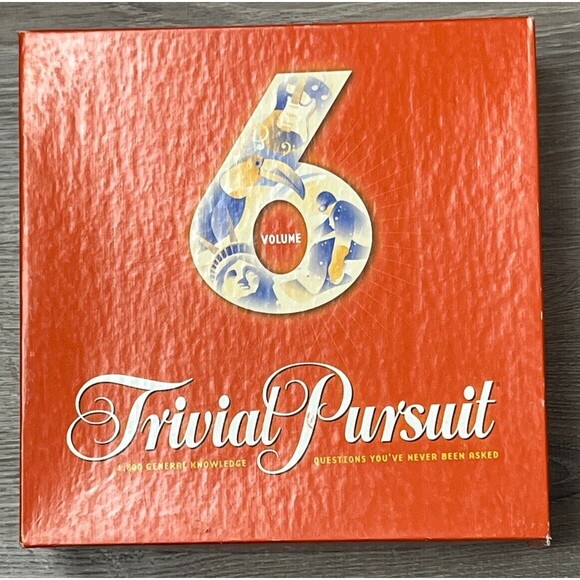 TRIVIAL PURSUIT‎ 6 General Knowledge Trivia Strategy Board Game Partially Sealed - Picture 1 of 13